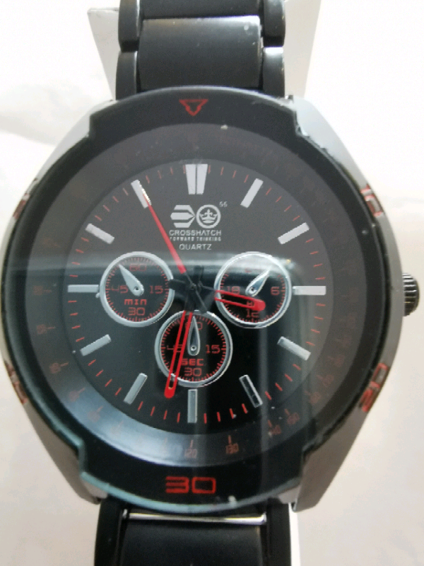 crosshatch men's quartz watch